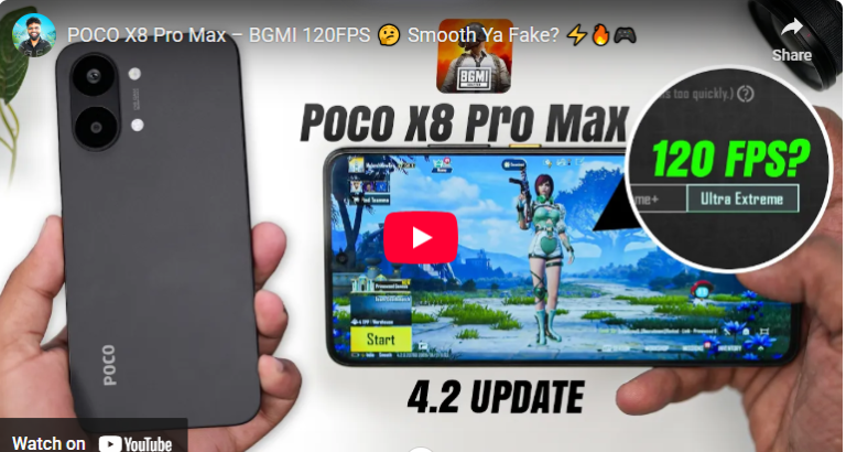 POCO X8 Pro Max Specs and BGMI Gaming Review