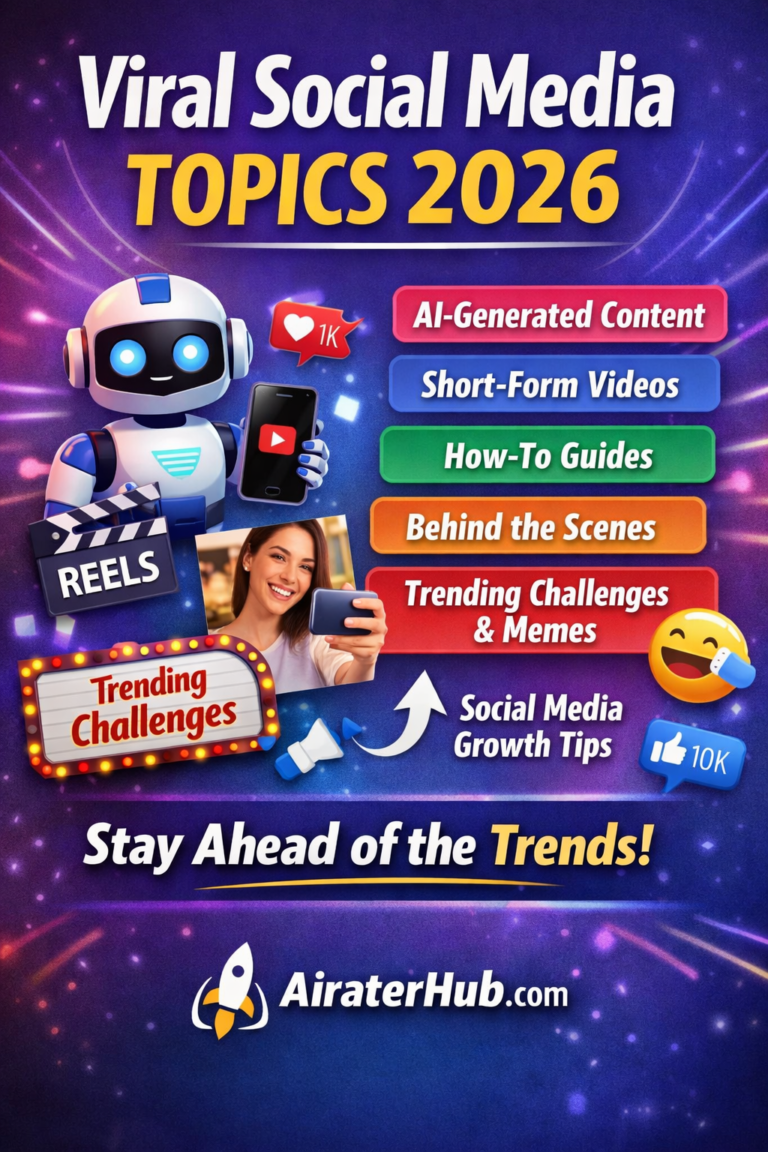 Viral Social Media Topics 2026 – AI Content, Reels, and Trending Challenges