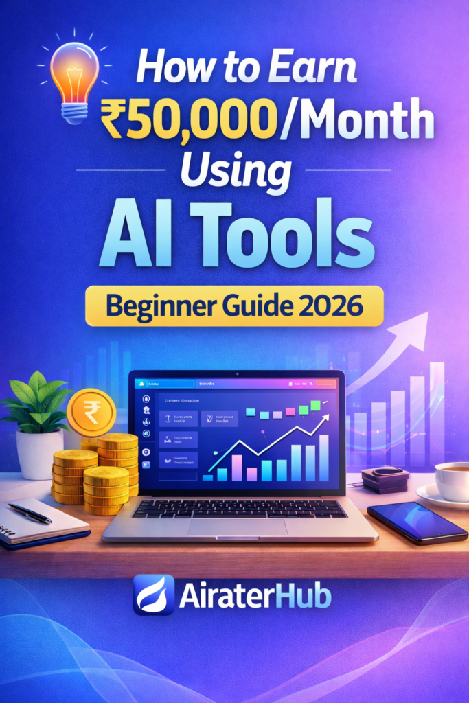How to Earn ₹50,000/Month Using AI Tools